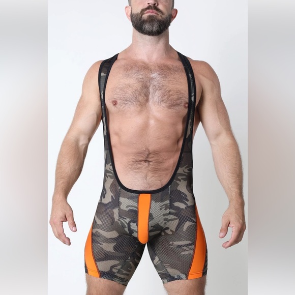 CELLBLOCK13 Green Ajax Camo Mesh Singlet - Picture 1 of 3